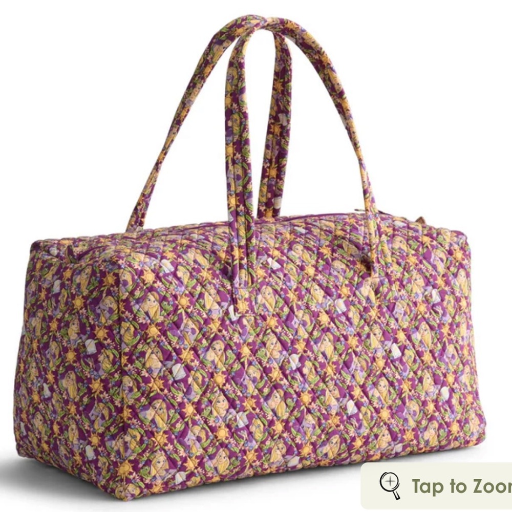 Vera Bradley Outlet Disney Rapunzel large travel duffel bag NWT - Picture 4 of 7